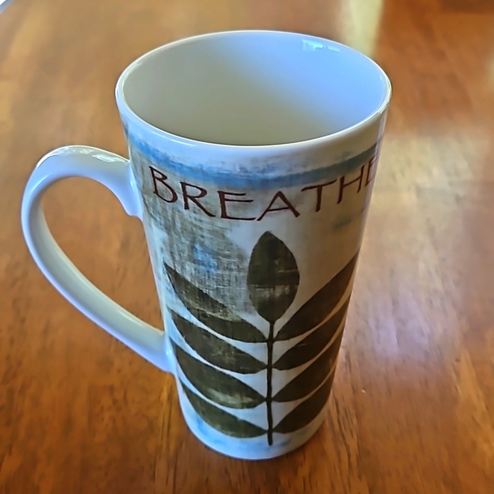 Gibson Home "Breathe" coffee mug